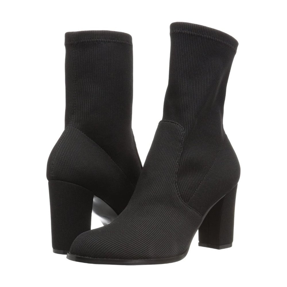 Chinese Laundry Women's Craze Rib Knit Lycra Stretch Heel Boots